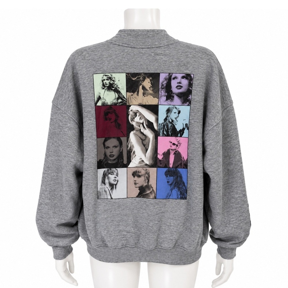 Taylor Swift Eras Tour Quarter Zip Pullover Sweatshirt Women's Large Official